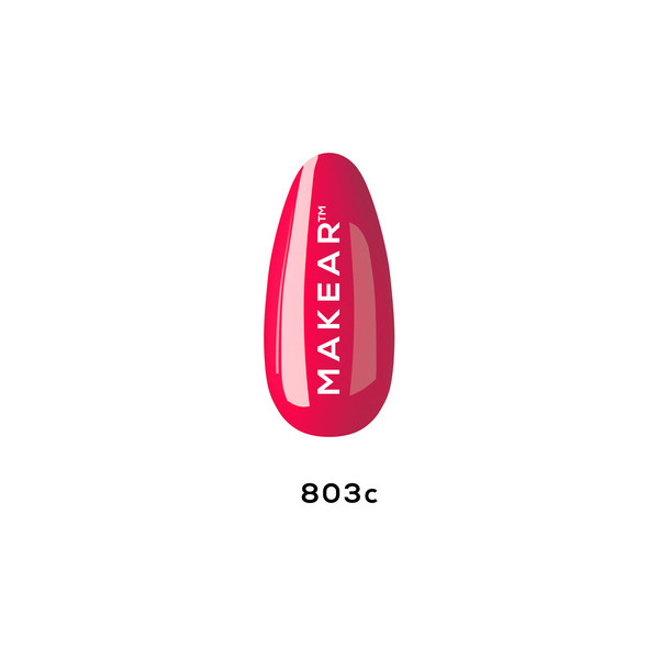 Lac de unghii semipermanent "Ziua Femeii" Makear, 803 Fucsia, 8 ml [2]