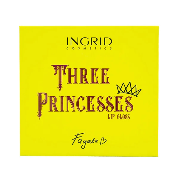 Paleta de luciu de buze Three Princess Ingrid x Fagata, 3 nuante, 12 ml [2]