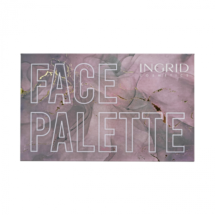 Paleta de machiaj Face Palette Ingrid Cosmetics, 8 nuante, 37 g [2]