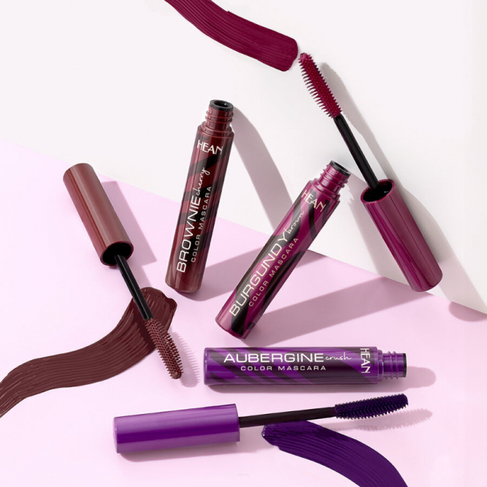 Mini Mascara Colorata Hean, Maro, 6.5 ml [3]