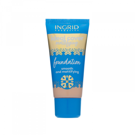 Baza de machiaj Ideal Cover Mattifying Ingrid Cosmetics, 403 Bej, 30 ml