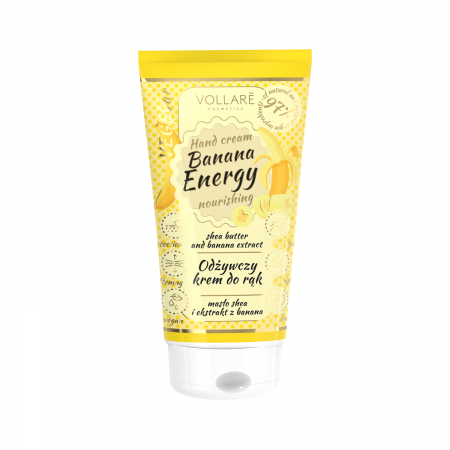 Crema de maini hranitoare VEGEbar Banana Energie Vollaré Cosmetics, 30 ml