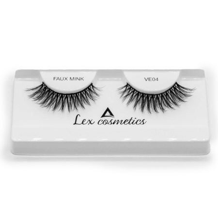 Gene false - Gene False FAUX MINK VE 04, Fibre PBT Premium, Bandă Neagră Flexibilă, Lex Cosmetics