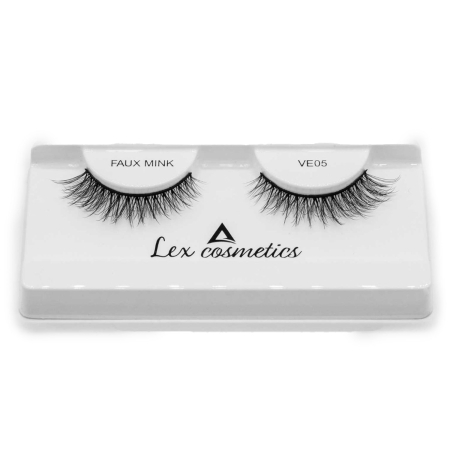 Gene false - Gene False FAUX MINK VE 05, Fibre PBT Premium, Bandă Neagră Flexibilă, Lex Cosmetics