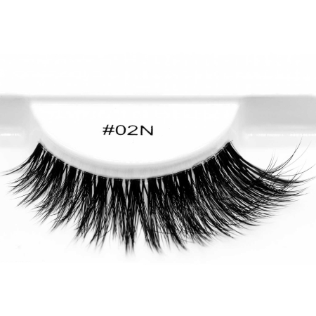 Gene False Natural Curl 02N, Bandă Transparentă 3D, Fibre Triunghiulare, Lex Cosmetics [1]