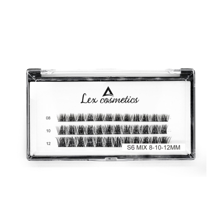 Gene false - Gene False S6 MIX, Bandă Continuă Premium 3D, Mix 8mm, 10mm, 12mm, Lex Cosmetics