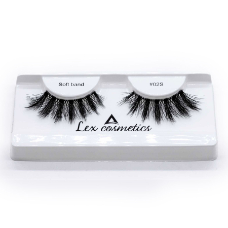 Gene false - Gene False Soft Band 02S, Faux Mink Extravagante, Smocuri Negre Lungi, Lex Cosmetics