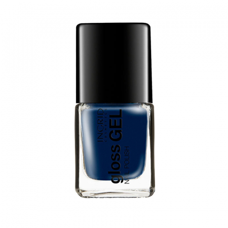 Unghii - Lac de unghii Gloss Gel Ingrid Cosmetics, 537 albastru inchis, 7 ml