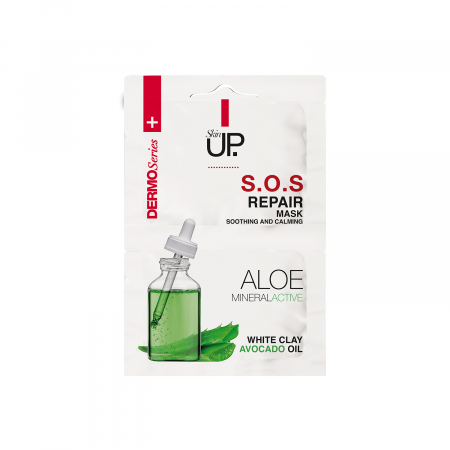 Ingrijire - Masca de fata calmanta Skin Up S.O.S. repair cu aloe vera, 2x5 ml
