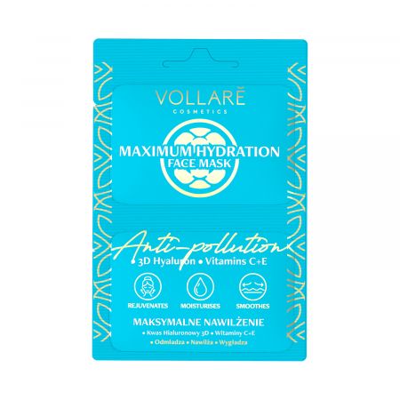 Ingrijire - Masca hidratanta anti-poluare Vollare Cosmetics Detox, 2x5 ml