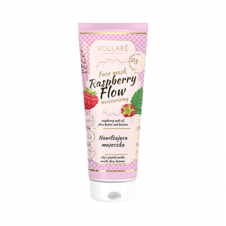 Masca pentru fata VEGEbar Raspberry Flow Vollaré Cosmetics, 8 ml