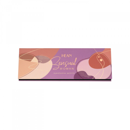 Fard de pleoape compact - Paleta de farduri Sensual Woman Hean, 12 nuante, 14 g