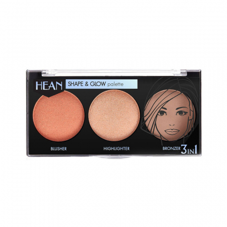 Fard de obraz - Paleta de farduri Shape and Glow Hean, 8 g