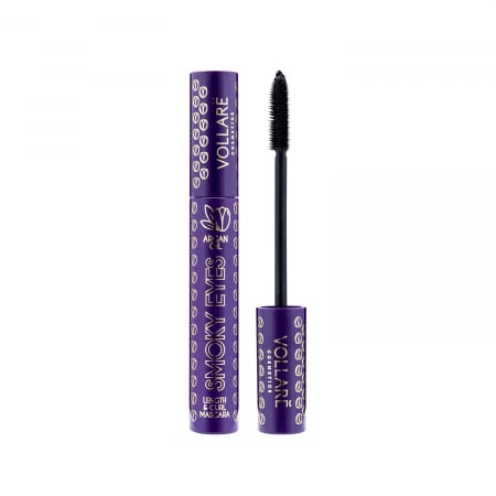 Mascara Smoky eyes cu ulei de argan Vollaré Cosmetics, negru, 12 ml