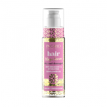 Ser pentru par anti-cadere cu ulei de floarea soarelui Ingrid Cosmetics, 30 ml