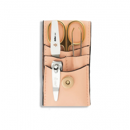 Seturi Cadou - Trusa manichiura 4 piese nr. 1600, etui roz, Gifaz Italy
