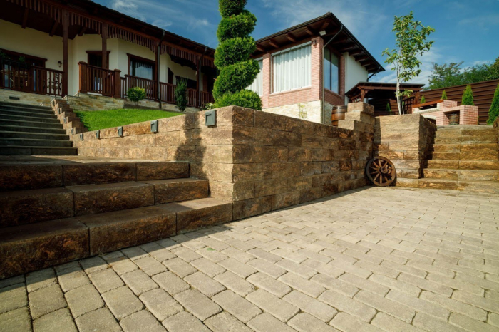 Bloc zid de colt Siena cu 3 fete splitate [1]