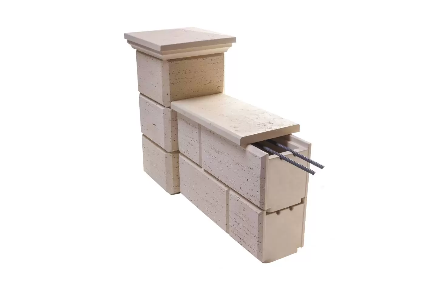 Bolțari finisați pentru gard- Traverstone Block [2]