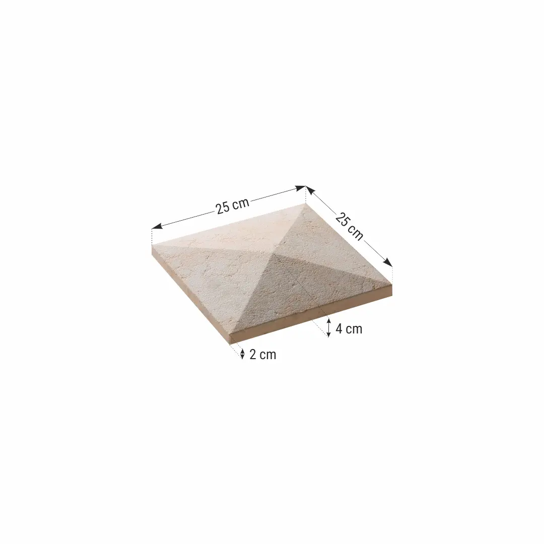 Capac stâlp gard Roma - 25x25x4 cm [2]