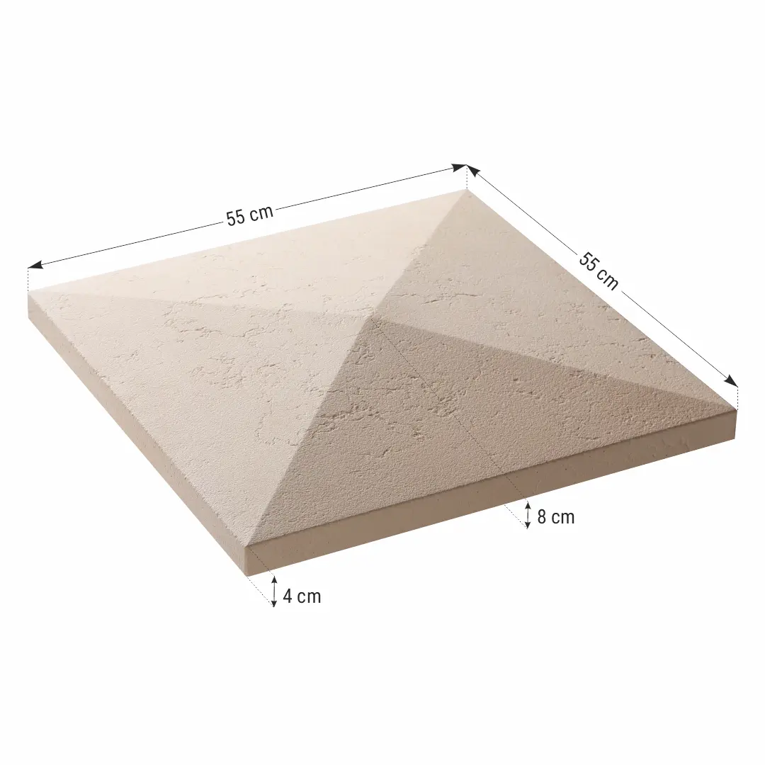 Capac stâlp gard Roma - 55x55x8 cm [2]