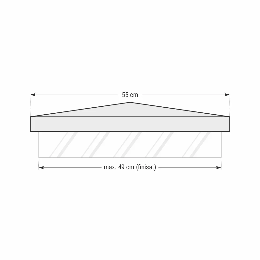 Capac stâlp gard Roma - 55x55x8 cm [3]