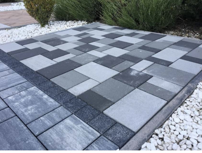 Pavele Rettango  20x100x80 mm Alb Polar [2]