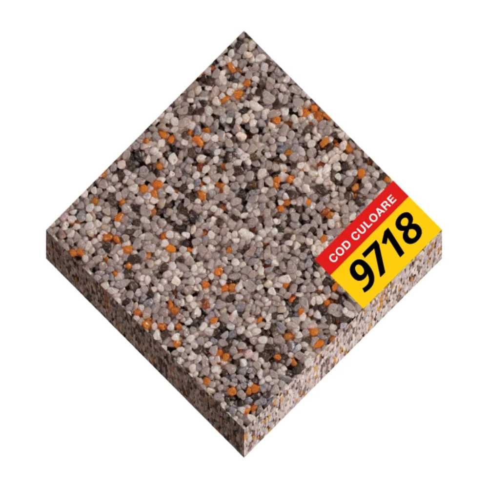 Tencuiala decorativa acrilica, interior / exterior, Oskar Mosaik 9709, mozaicata, 25 kg [2]