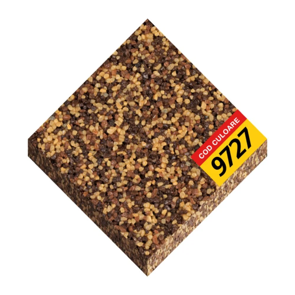 Tencuiala decorativa acrilica, interior / exterior, Oskar Mosaik 9709, mozaicata, 25 kg [3]