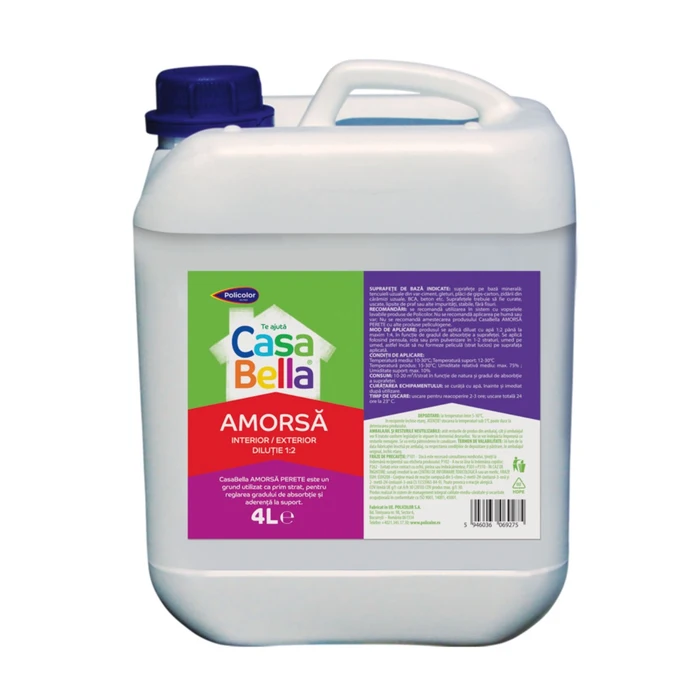 Accesorii PVC - Amorsa  Perete Casa Bella 4l