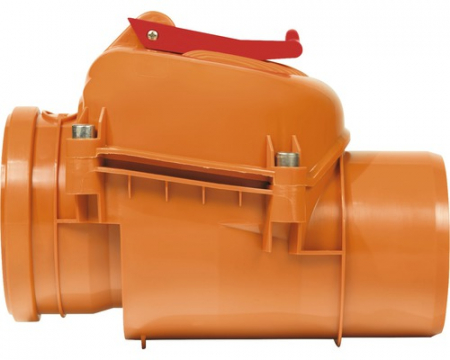 Clapetă antiretur VALPLAST Ø 110 mm, cu închizător [0]