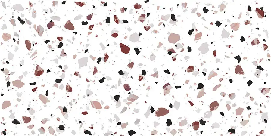 Faianta - Faianta alba, 60x30 cm, tip terrazo, Colectie UNIQUE - 2060-0125 - Interior