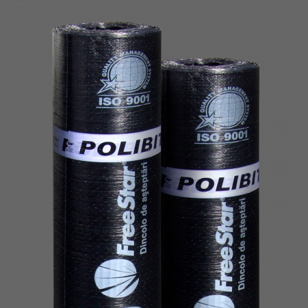 Produse pentru hidroizolații - Membrană pe împâslitură poliesterica cu ardezie PA PoliBit ardezie gri 10mp