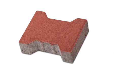 Pavele - Pavaj Dublu T T1, rosu, 16.5 x 20 cm, grosime 6 cm