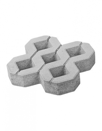 Pavaj Grila 1, gri-ciment, 40 x 40 cm, grosime 8 cm [0]