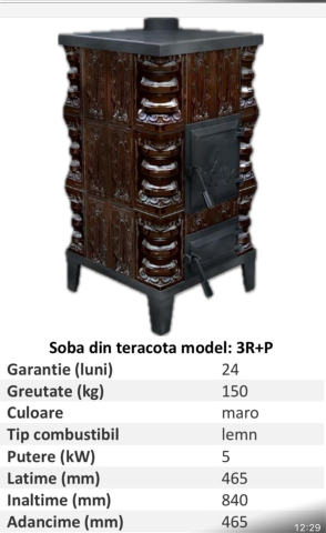 Soba teracota B3R+P, 5kW [1]