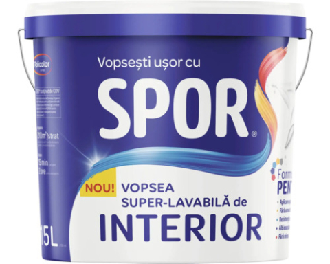 Accesorii PVC - Spor Tixo Vopsea Interior Gel 15l