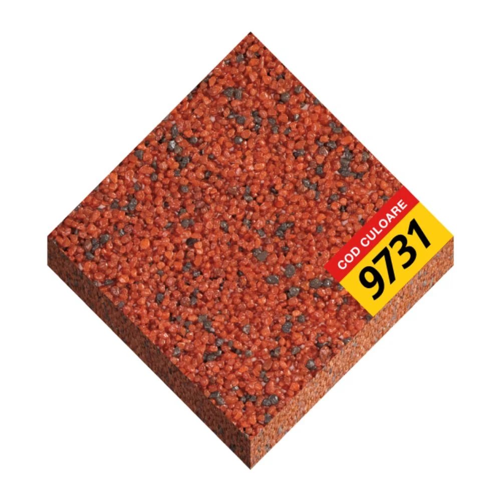 Tencuiala decorativa acrilica, interior / exterior, Oskar Mosaik 9709, mozaicata, 25 kg [2]