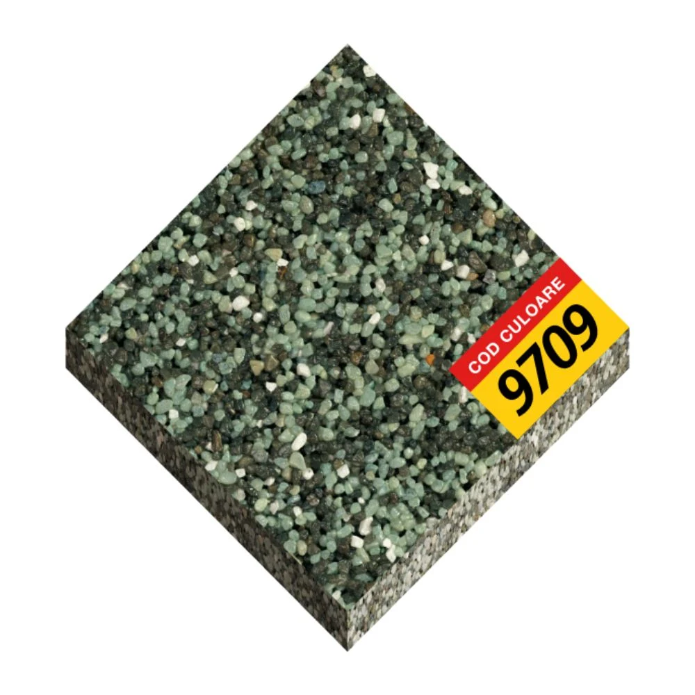 Tencuiala decorativa acrilica, interior / exterior, Oskar Mosaik 9709, mozaicata, 25 kg [2]