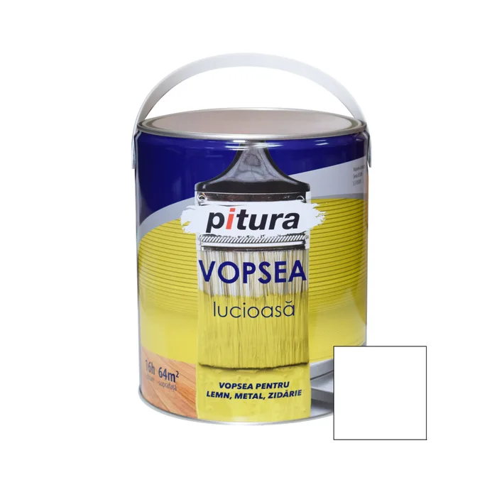 Materiale de constructii - Vopsea alchidca  Pitura  pentru lemn/metal 4L