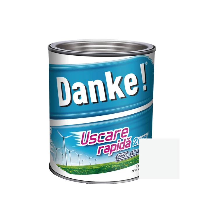 Vopsea lavabila pentru interior - Vopsea alchidica pentru lemn / metal, Danke! Uscare Rapida, interior / exterior, 2.5 L
