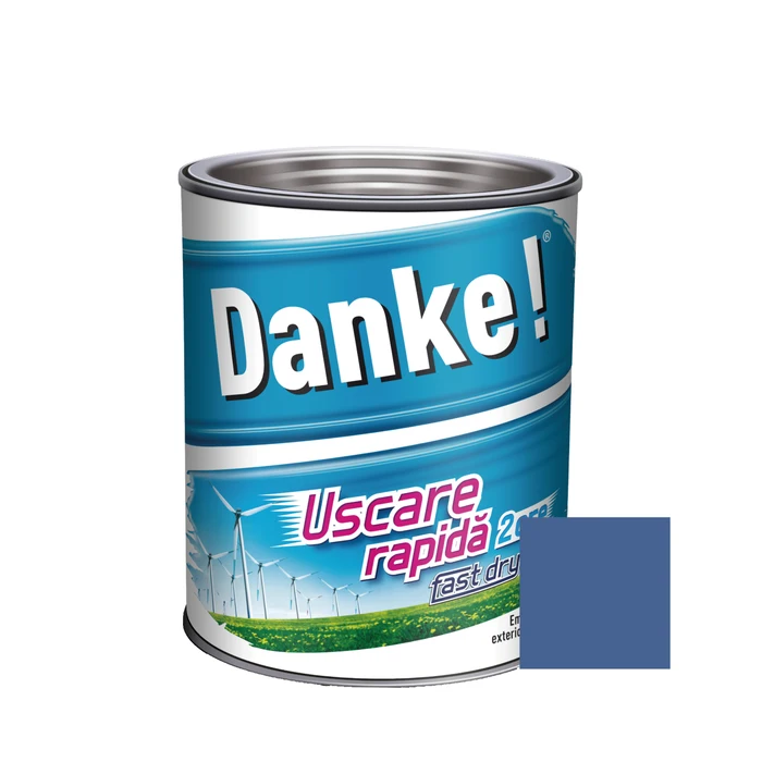 Vopsea lavabila pentru interior - Vopsea alchidica pentru lemn / metal, Danke! Uscare Rapida, interior / exterior, 2.5 L
