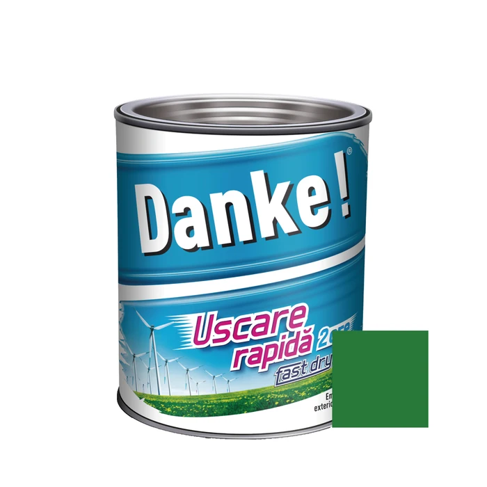 Vopsea lavabila pentru interior - Vopsea alchidica pentru lemn / metal, Danke! Uscare Rapida, interior / exterior, 2.5 L