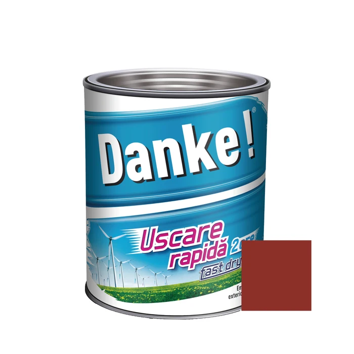 Vopsea lavabila pentru interior - Vopsea alchidica pentru lemn / metal, Danke! Uscare Rapida, interior / exterior, 2.5 L