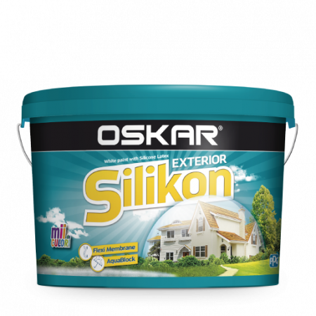 Vopsea lavabila pentru exterior - Vopsea ultrarezistentă, flexibilă și impermeabilă, pentru exterior, cu Silicon Latex