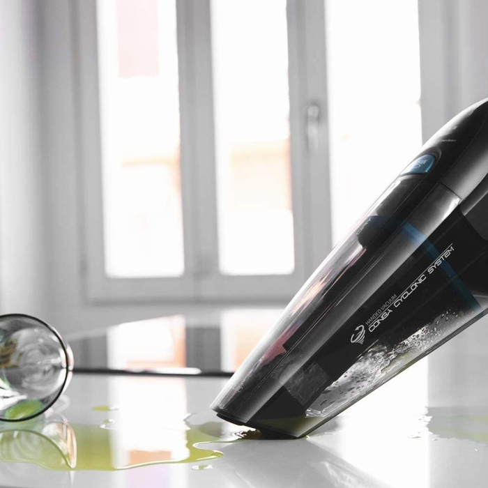 Aspirator de mana 2 in 1 Cecotec Conga Immortal ExtremeSuction 05440_cecotec, 150 W, 22.2V, volum 0,5 l, tehnologie ExtremeSuction si Wet&Dry, sistem ciclonic, autonomie 25 de minute, negru [2]