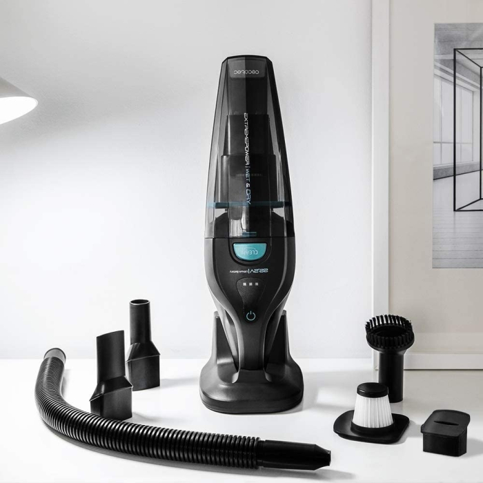 Aspirator de mana 2 in 1 Cecotec Conga Immortal ExtremeSuction 05440_cecotec, 150 W, 22.2V, volum 0,5 l, tehnologie ExtremeSuction si Wet&Dry, sistem ciclonic, autonomie 25 de minute, negru [5]
