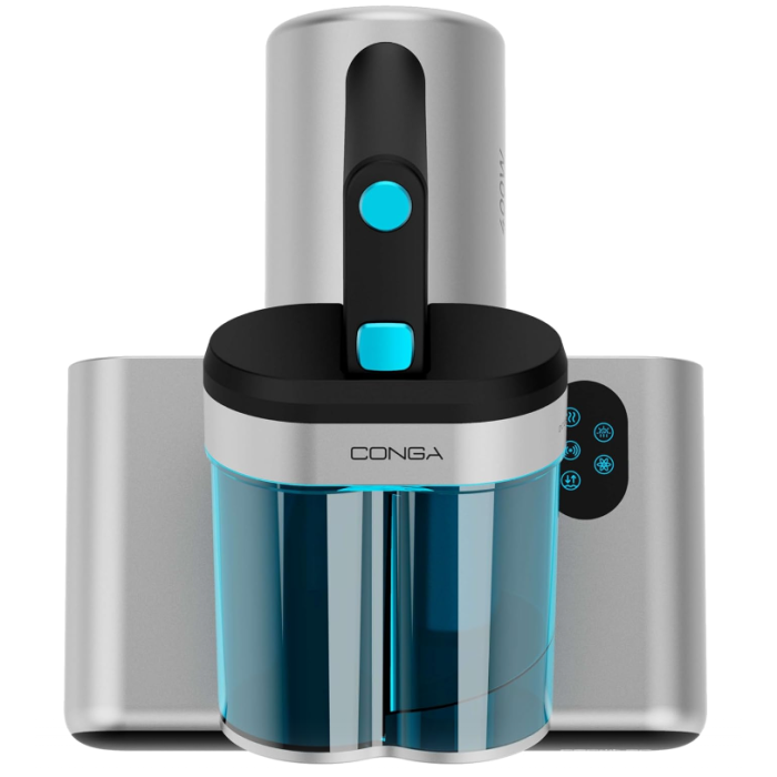 Aspirator UV de pat antiacarieni Cecotec Conga Rockstar 4000 A01_EU01_100071, 400W, 13000Pa, aer cald, depozit dublu, gri/negru [2]