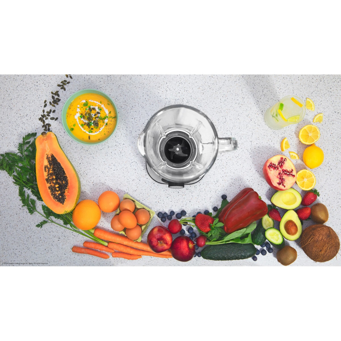 Blender Cecotec Power Black Titanium 1800, 1800 W, Zdrobire gheata, Bol sticla, Filtru pentru sucuri, 22000-rpm, Argintiu [3]