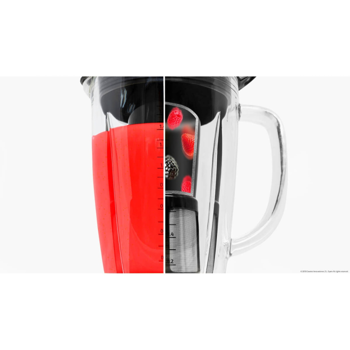 Blender Cecotec Power Black Titanium 1800, 1800 W, Zdrobire gheata, Bol sticla, Filtru pentru sucuri, 22000-rpm, Argintiu [5]