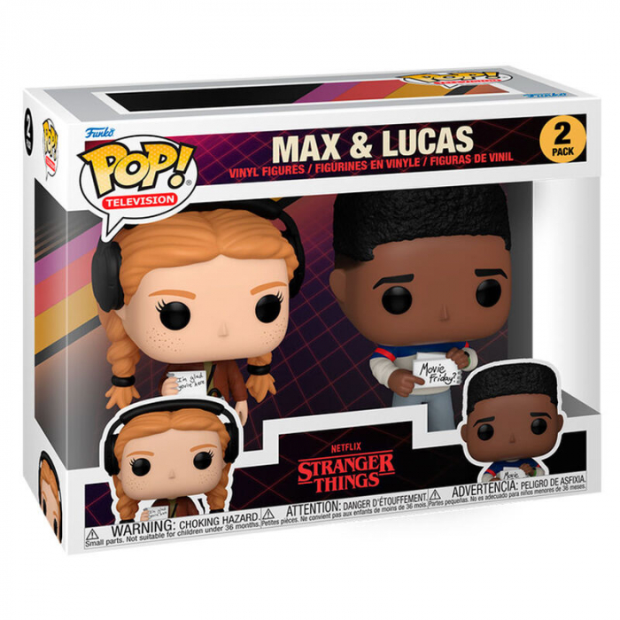 Blister 2 figurine Funko POP Stranger Things Max & Lucas [2]
